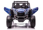 Mamido Detské elektrické auto Buggy UTV-MX 4x4 LCD MP4 Spider lakované modré