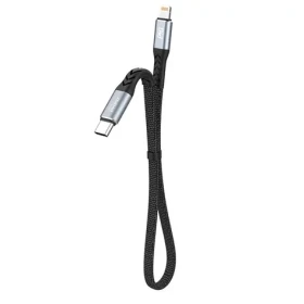 Dudao Dátový kábel L10P / USB-C / Lightning 20W / 0.23 m / čierna (90887)