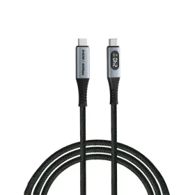 Verbatim Sync Charge USB4 čierna / Kábel USB-C na USB-C / 240 W / 40 Gbit / s / LED displej / 120 cm (31849)