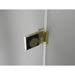 MEXEN/S - Lunar-B sprchovací kút dvere krídlové pravá 90 x 80, transparent, zlato 832-090-080-50-00-P