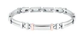 Trussardi Oceľový bicolor náramok pre mužov T-Steel TJAXV26