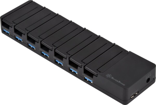 SilverStone SilverStone SST-UC03B-PRO - USB Lade Station, 7 Port - 36 Watt