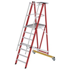 MUNK Günzburger Steigtechnik 036327 sklolaminát/hliník rebrík s platformou Max.prac. výška: 3.60 cm; 036327