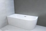 HOPA - Voľne stojaca vaňa AVITA NEW biela, so štrbinovým prepadom - Farba sifónu - Chróm, Rozmer vane - 170 × 80 cm, Spôsob prevedenia - Ľavé VANAVN170L