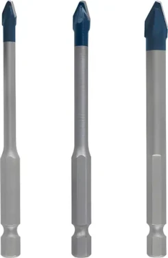 BOSCH 2608900595 HEX-9 HardCeramic / Sada vrtákov do dlaždíc / keramika, sklo / 5-6-8 mm / 3 ks (2608900595)