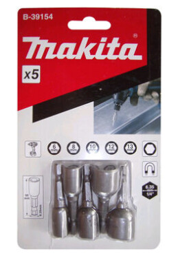 Makita B-39154 / sada nástrčných kľúčov 6amp;8amp;10amp;12amp;13x50m (B-39154)