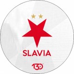 Jedlý papier Logo Slávie biele pozadie 19,5 cm - Pictu Hap - Pictu Hap