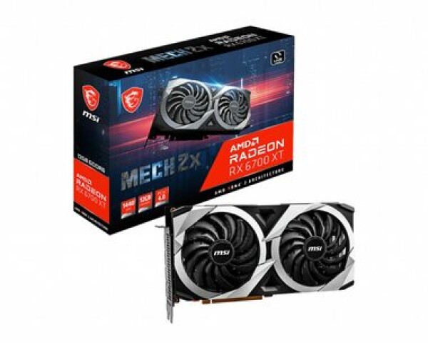 MSI Radeon RX 6700 XT MECH 2X 12G / 2321 MHz / 12GB D6 / 192-bit / 1x HDMI + 3x DP / ..W (8+8) / dopredaj (RX 6700 XT MECH 2X 12G)