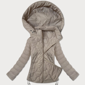 Dámska prešívaná krátka bunda J Style Beige (16M9239-62) odstíny béžové L (40)