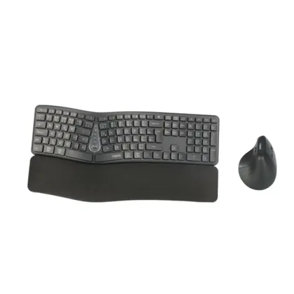 Rapoo 8810ME Multi-mode šedá / bezdrôtová sada klávesnice a myši / 2.4GHz / BT 5.0 / CZ-SK verzia (6940056131461)