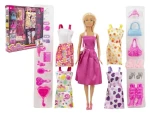 TEDDIES Bábika modelka s oblečením a doplnkami 30 cm
