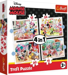Trefl - Puzzle - Minnie s priateľmi Disney 4v1