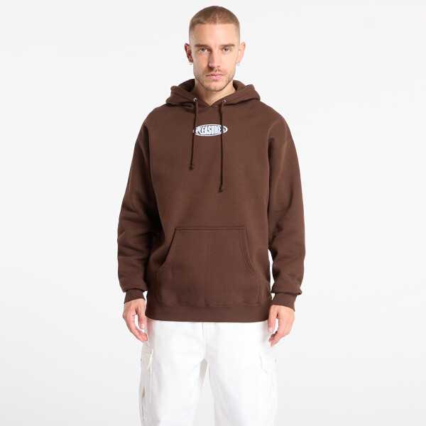 Mikina PLEASURES Overview Hoodie Brown L