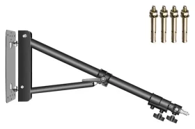 Neewer ST-WM130 / Nástenné rameno / kov / 80-130 cm / nosnosť 3 kg / závit 1/4" a 3/8" (ST-WM130)