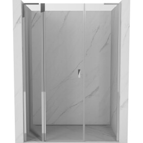 MEXEN/S - Mist L sprchové dvere krídlové 140, transparent, chróm 8A4L-140-001-01-00
