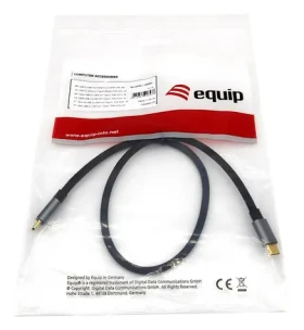 Equip USB-C na USB-C čierny / Kábel / USB 3.2 Gen 2 / 10 Gbit/s / PD 100W / 0,5 m (128353)