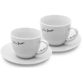 Lamart Kaffe Sada Šálka+ Podšálka 2+2ks 300ml biela / porcelán (8590669354474)