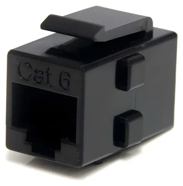 StarTech Keystone Jack CAT6 čierna / Keystone Jack / RJ-45 / prepojka káblov (C6KEYCOUPLER)