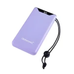 INTENSO Powerbank F10000 fialová / Powerbanka / 10000 mAh / USB-C / USB-A / PD 20W / LCD displej (7332033)