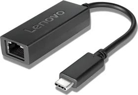 Lenovo ThinkPad USB-C to Ethernet Adapter čierna / Redukcia / USB-C / RJ-45
