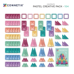 Connetix Connetix Tiles - Magnetická Stavebnica Pastelová 104 ks