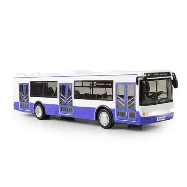 Rappa 190665 Autobus ktorý hlási zastávky česky 28 cm modrá