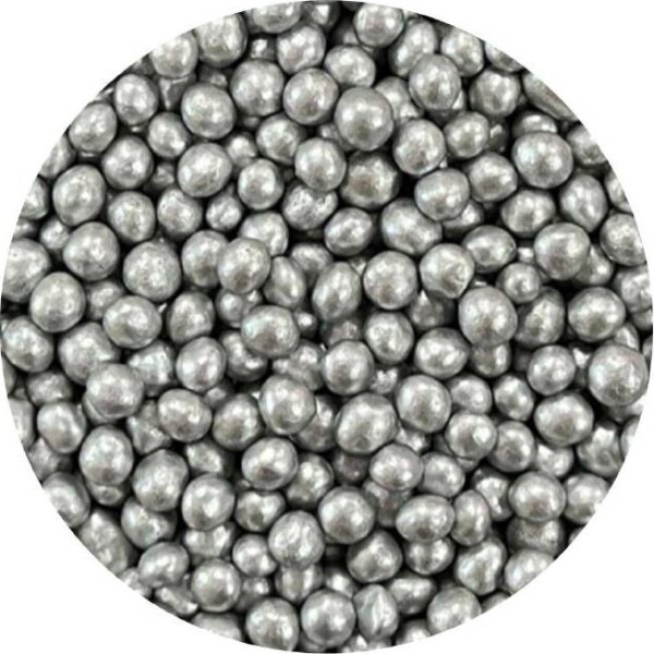 Cukrovo-rýžové perly strieborné 5 mm 1 kg - I LOVE CAKES - I LOVE CAKES