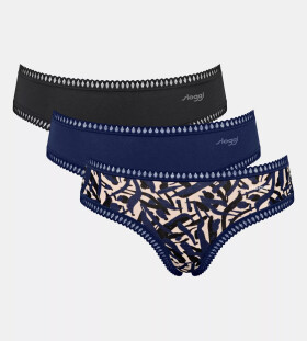 Dámske hipsterky GO Crush C3P - MODRÉ - modré M008 - SLOGGI BLUE XXL