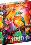ENJOY Puzzle Farebný vtáčik
