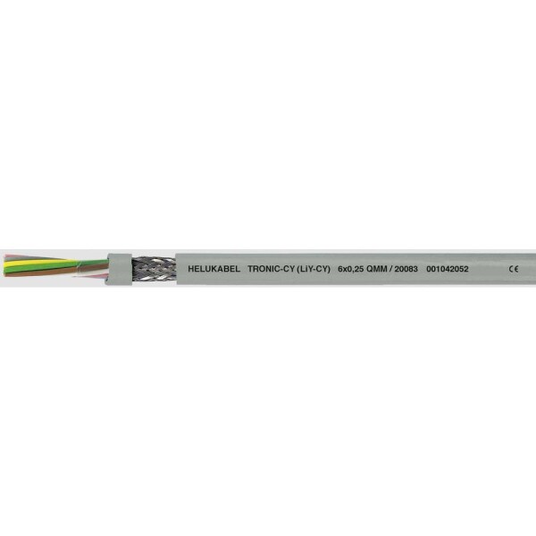 HELU 16477-500 dátový kábel LiYCY 4 x 1 mm² sivá 500 m; 16477-500