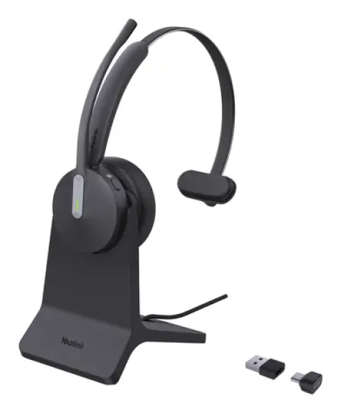 Yealink BH70 Mono (MS Teams) čierna / Mono náhlavná súprava / mikrofón / Bluetooth 5.2 / nabíjací stojan USB-A/C (1208702)