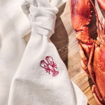 Ib Laursen Látkový obrúsok s výšivkou Atlantis Lobster