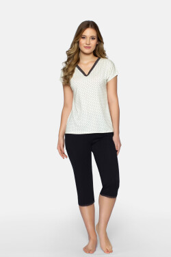 Pyžamo model 18406599 Ecru L - Babella