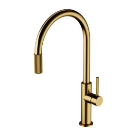 OMNIRES OMNIRES - Drezová batéria (kompatibilná s akýmkoľvek systémom filtrácie vody), brúsené zlato SW9057GLB
