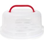 Plastový box kruhový na tortu a cupcaky 30cm - Patisse - Patisse