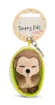 Nici GREEN kľúčenka spiaca Ježko + svetlo zelený košík 12 cm