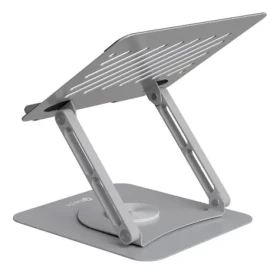 C-tech Quallis NTS-200 / Stojan na notebook / do 15,6" / 360° rotácia / nastaviteľná výška / hliník (NTS-200)