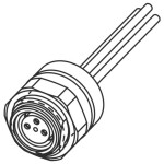 Molex upravený zástrčkový konektor pre senzory - aktory, 1200908037, 1 ks; 1200908037