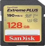 SanDisk Extreme Plus SDXC 128 GB Class 10 UHS-I/U3 V30 (SDSDXWA-128G-GNCIN)
