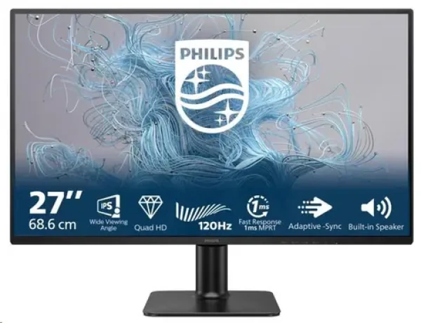 27" Philips 27E2N2500/00 čierna / LED / 2560 x 1440 / 120Hz / 4ms / 300cd / HDMI / DP / VESA (27E2N2500/00)