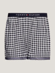 Dámske pyžamové šortky WOVEN SHORT PRINT UW0UW04944 02G tm. modro-biele Tommy Hilfiger