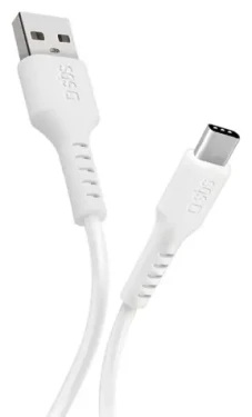SBS USB-A na USB-C 1 m biela / Kábel