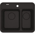 DEANTE DEANTE - Momi čierny Granitový drez, 1.5-miska ZKM_N503