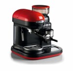 Ariete 1318 Moderna Espresso červená / Pákový kávovar / 1080 W / 0.7 l / 15 bar / mlynček (8003705117921)