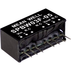 MEAN WELL SPBW03F-03 DC / DC menič napätia, modul 700 mA 3 W Počet výstupov: 1 x; SPBW03F-03