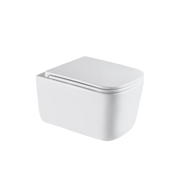 INVENA - WC misa závesná, Malaga štvorcová, s doskou soft-close CE-96-001-L
