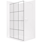 CERANO - Sprchová zástena Walk-in Onyx Round Ľ/P - 8 mm - guľatá vzpera - biela matná, industriálne sklo - 150x200 CER-8050BD242