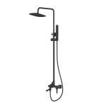 INVENA - Sprchový stĺp GLAMOUR TREND s batériou, čierna AU-05-B04-V