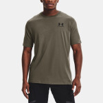Pánske tričko 1326799 - Under Armour 5XL khaki-tm.Zelená