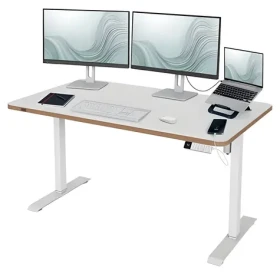 Leitz Ergo biela / Elektricky nastaviteľný pracovný stôl / 140 x 80 cm (67740001)